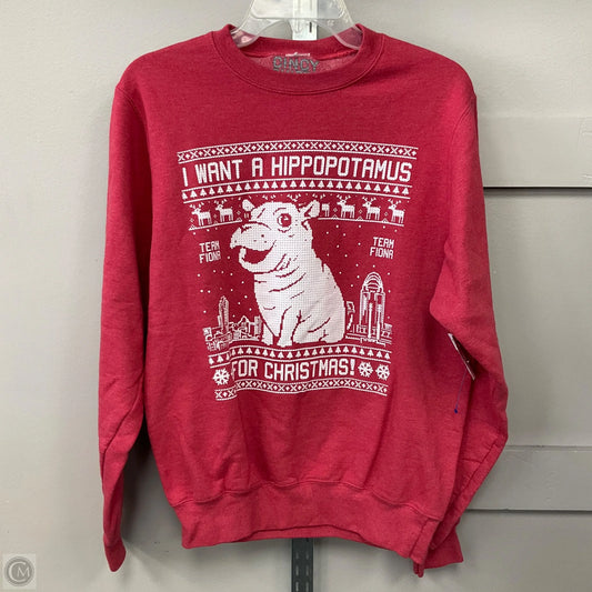 Sweatshirt Collar By Cincy Shirts In Red, Size: S