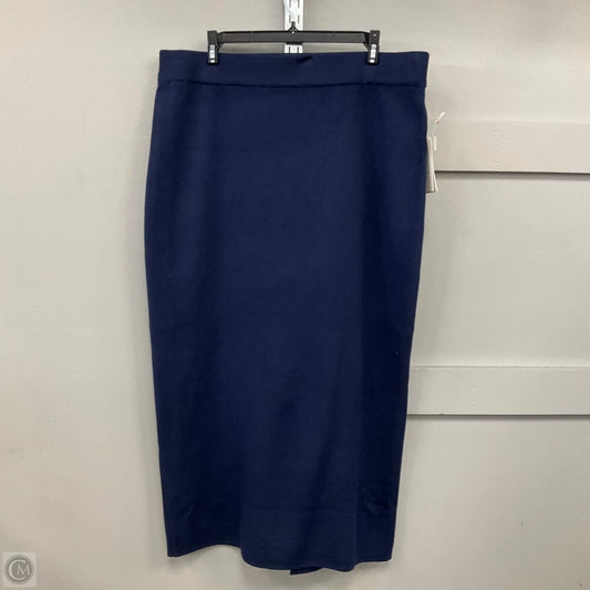 Skirt Maxi By A New Day In Navy, Size: 2x