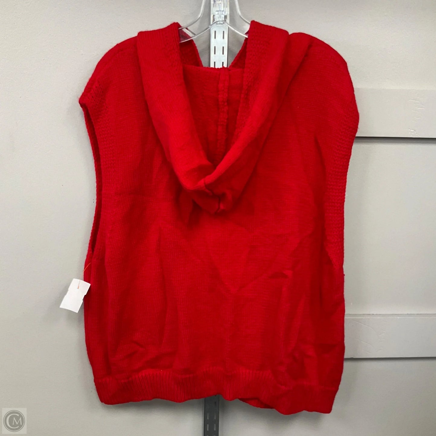 Vest Sweater By Clothes Mentor In Red, Size: 2x