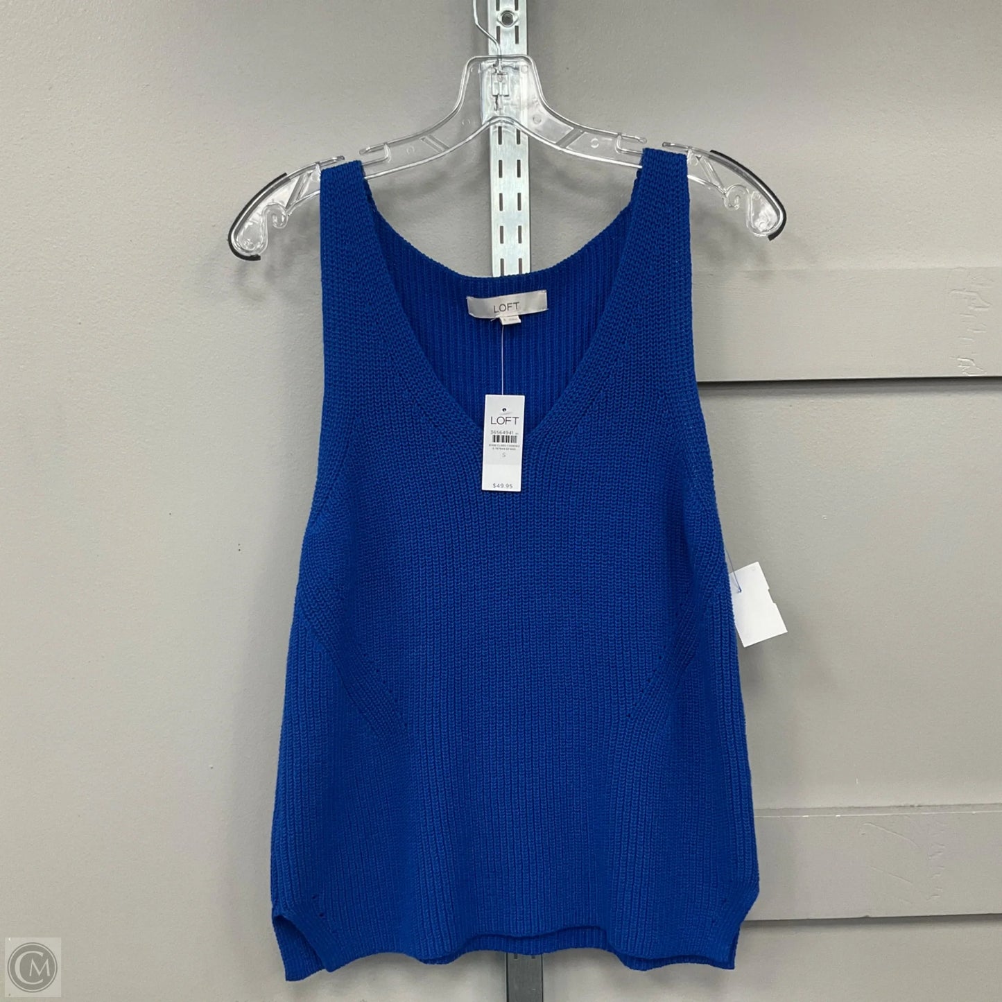 Top Sleeveless Basic By Loft In Blue, Size: S