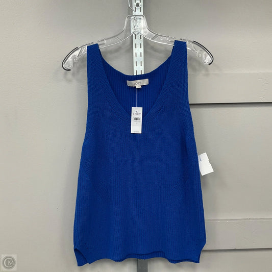 Top Sleeveless Basic By Loft In Blue, Size: S
