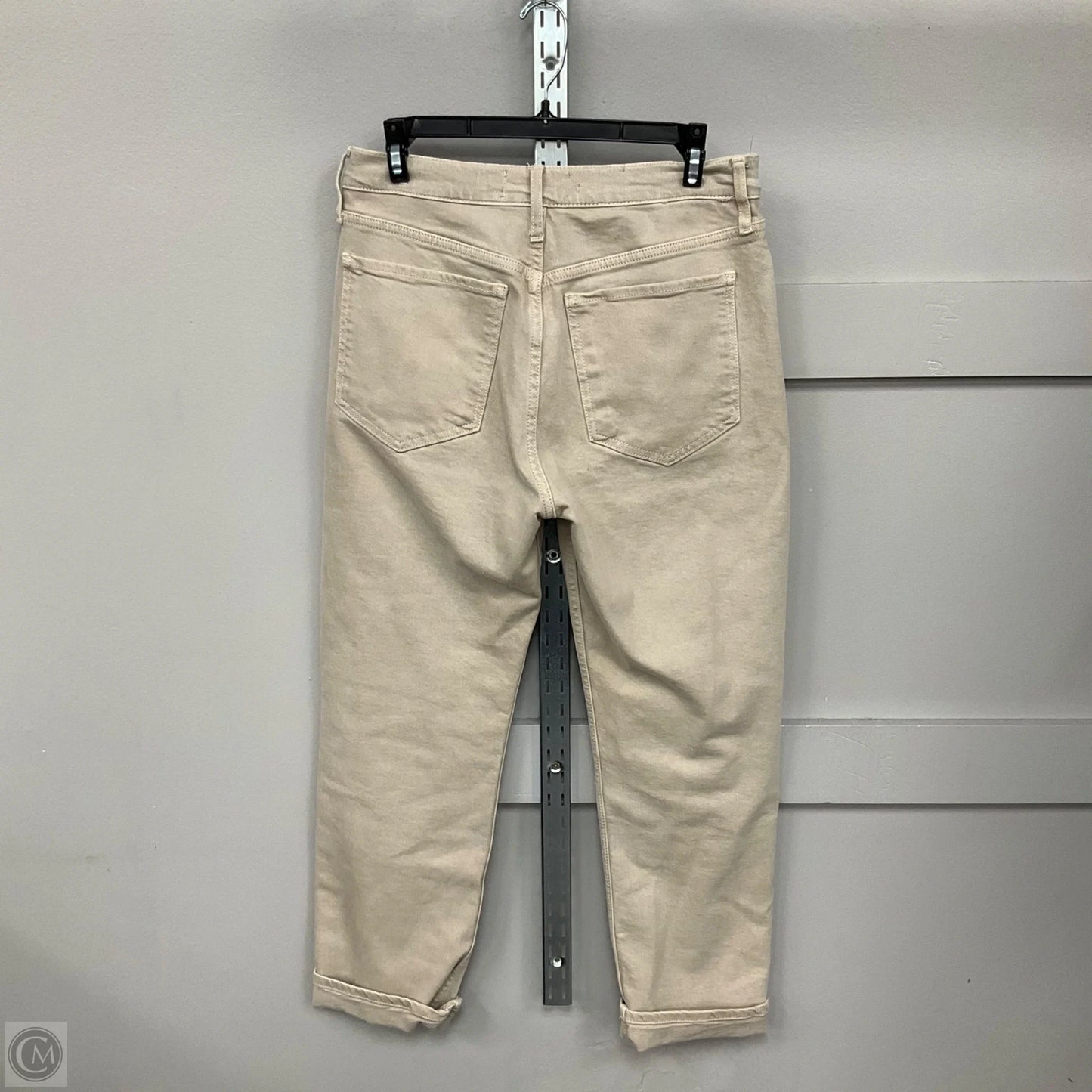 Jeans Straight By Mng In Cream Denim, Size: 4