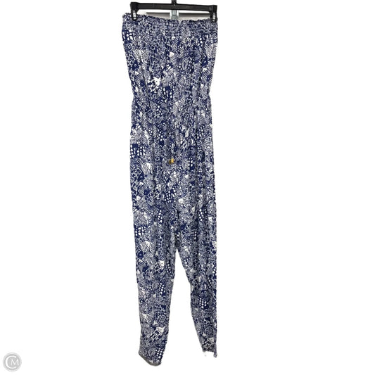Jumpsuit Designer By Lilly Pulitzer In Blue & White, Size: S