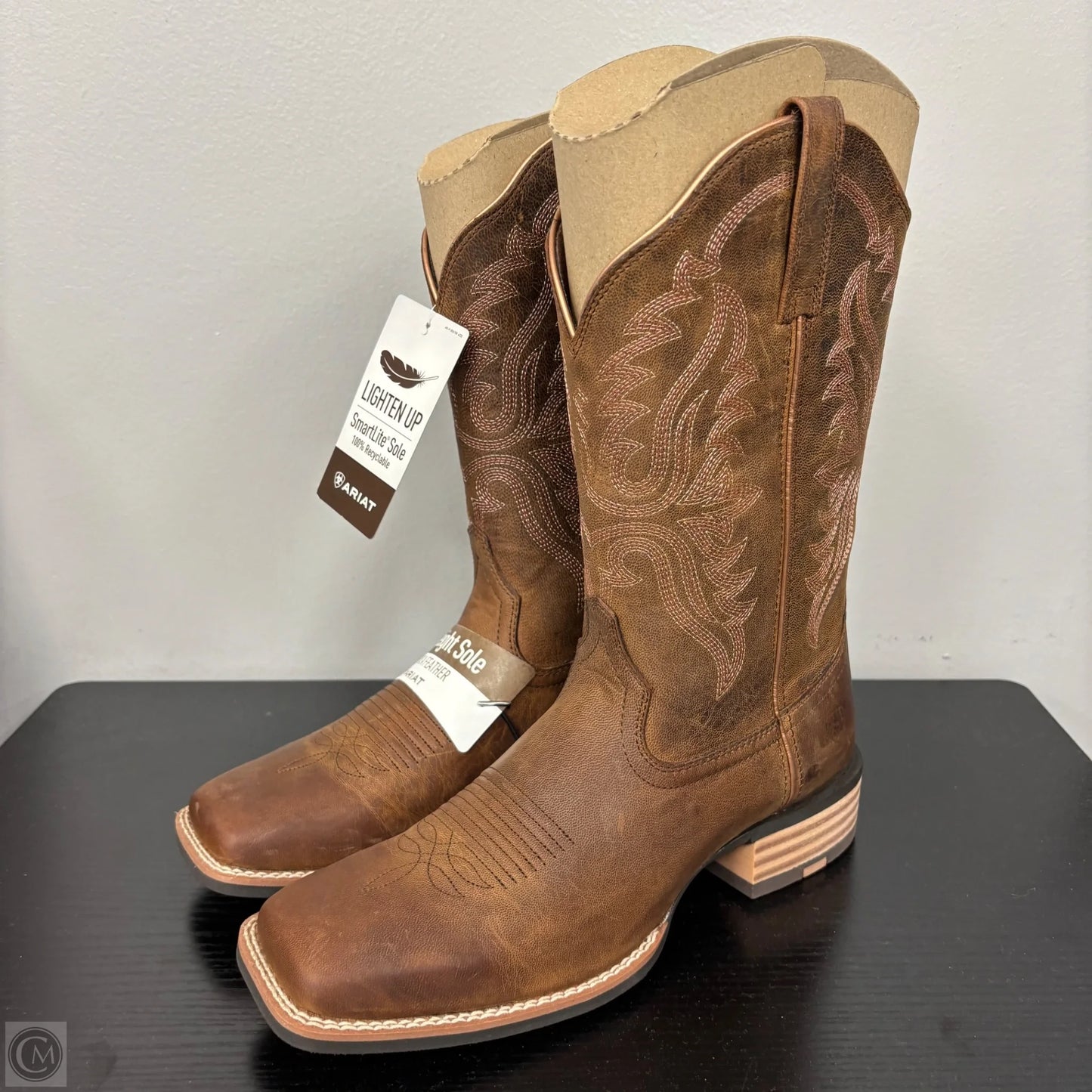 Boots Western By Ariat In Brown & Pink, Size: 9.5