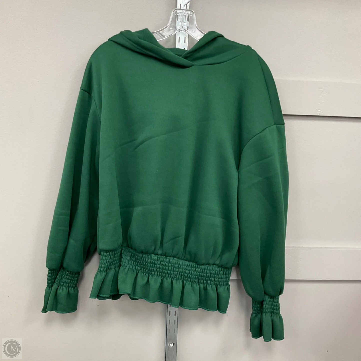 Sweatshirt Hoodie By Shein In Green, Size: 1x