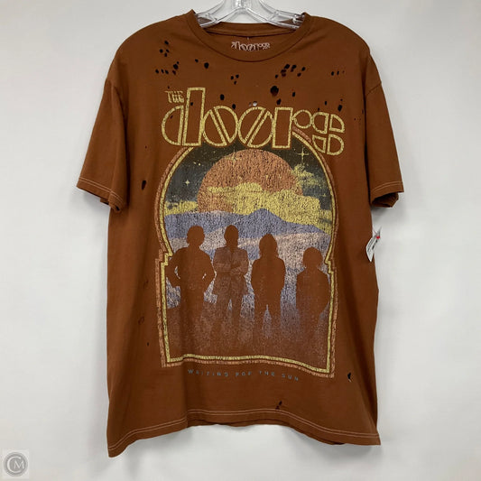 Top Short Sleeve In Brown, Size: S