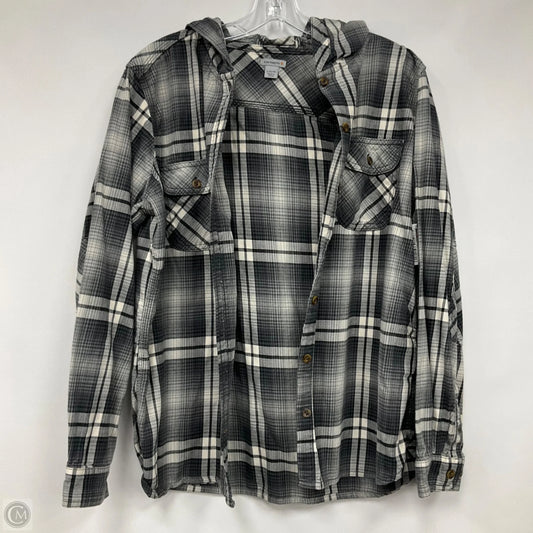 Top Long Sleeve By Carhartt In Grey, Size: L