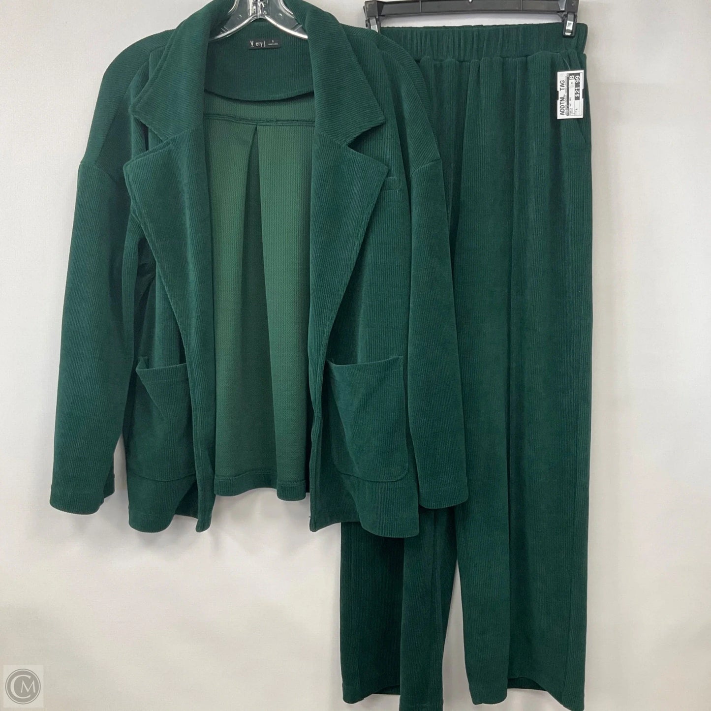 Pants Set 2pc By Very J In Green, Size: S
