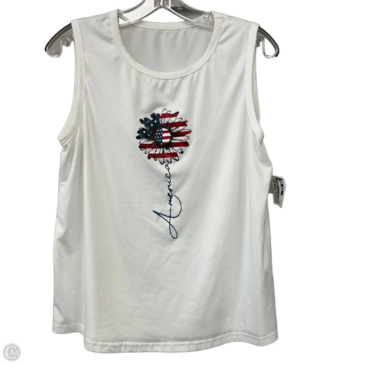 Top Sleeveless Basic By Shein In White, Size: Xl