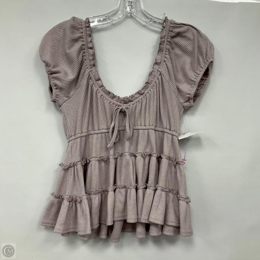 Top Short Sleeve By Altard State In Purple, Size: S