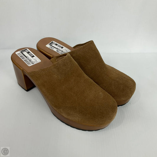 Shoes Heels Block By Crown Vintage In Tan, Size: 9.5