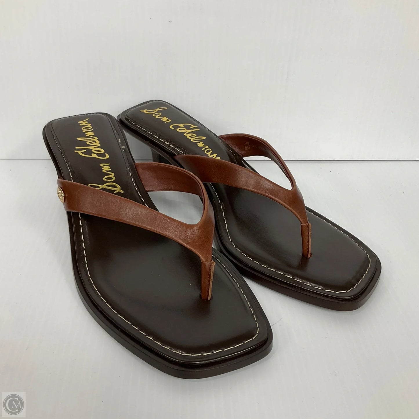 Sandals Heels Kitten By Sam Edelman In Brown, Size: 9