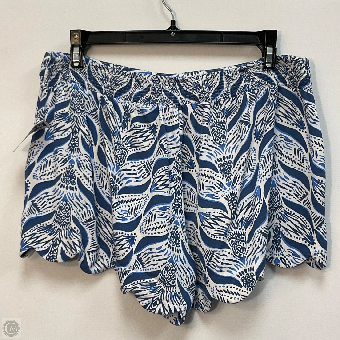Shorts Designer By Lilly Pulitzer In Blue & White, Size: M