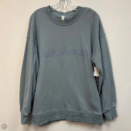 Sweatshirt Crewneck By Lululemon In Blue, Size: 8