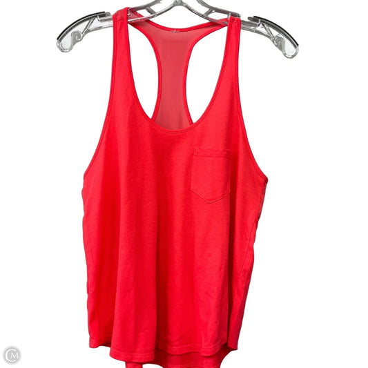 Athletic Tank Top By Alo In Orange, Size: M