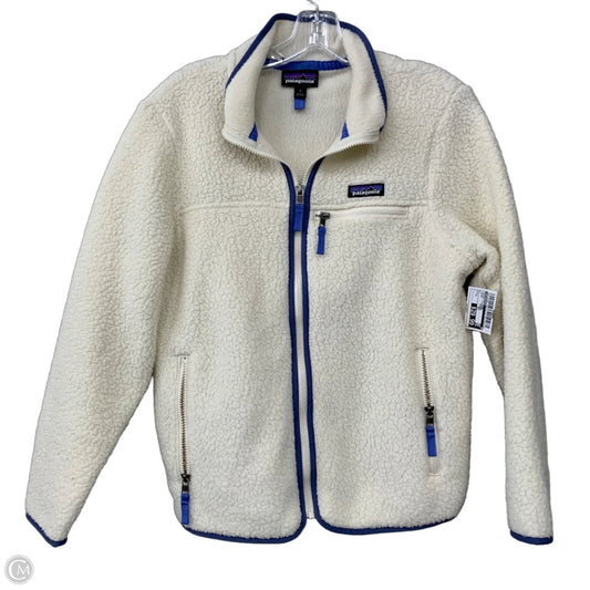Jacket Fleece By Patagonia In Cream, Size: S
