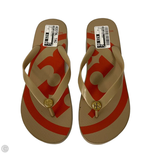 Sandals Designer By Tory Burch In Tan, Size: 10
