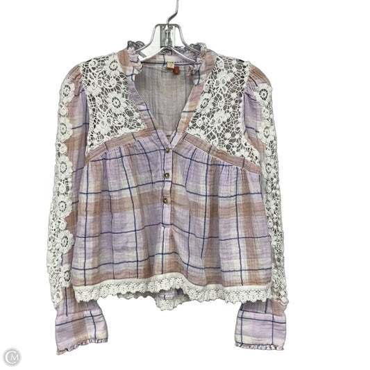 Top Long Sleeve By Pilcro In Multi-colored, Size: S