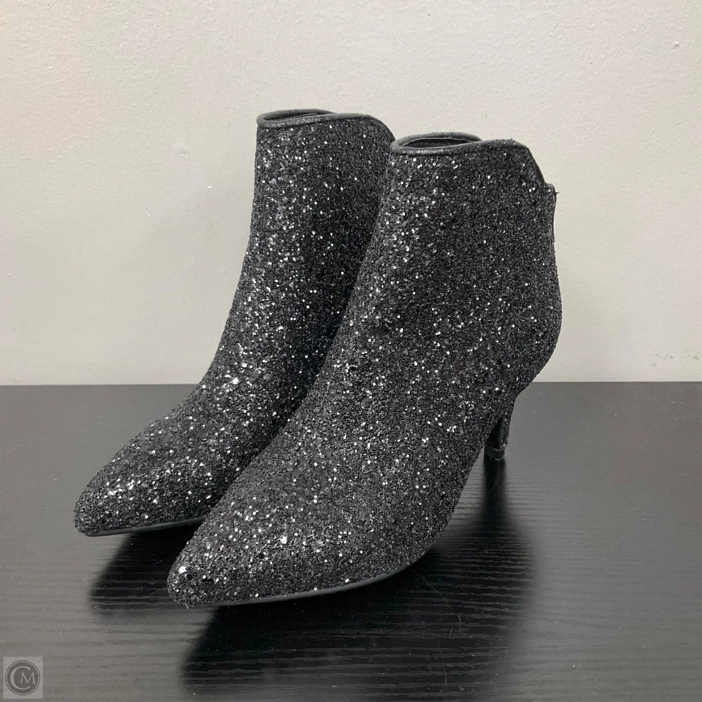 Boots Ankle Heels In Black, Size: 6