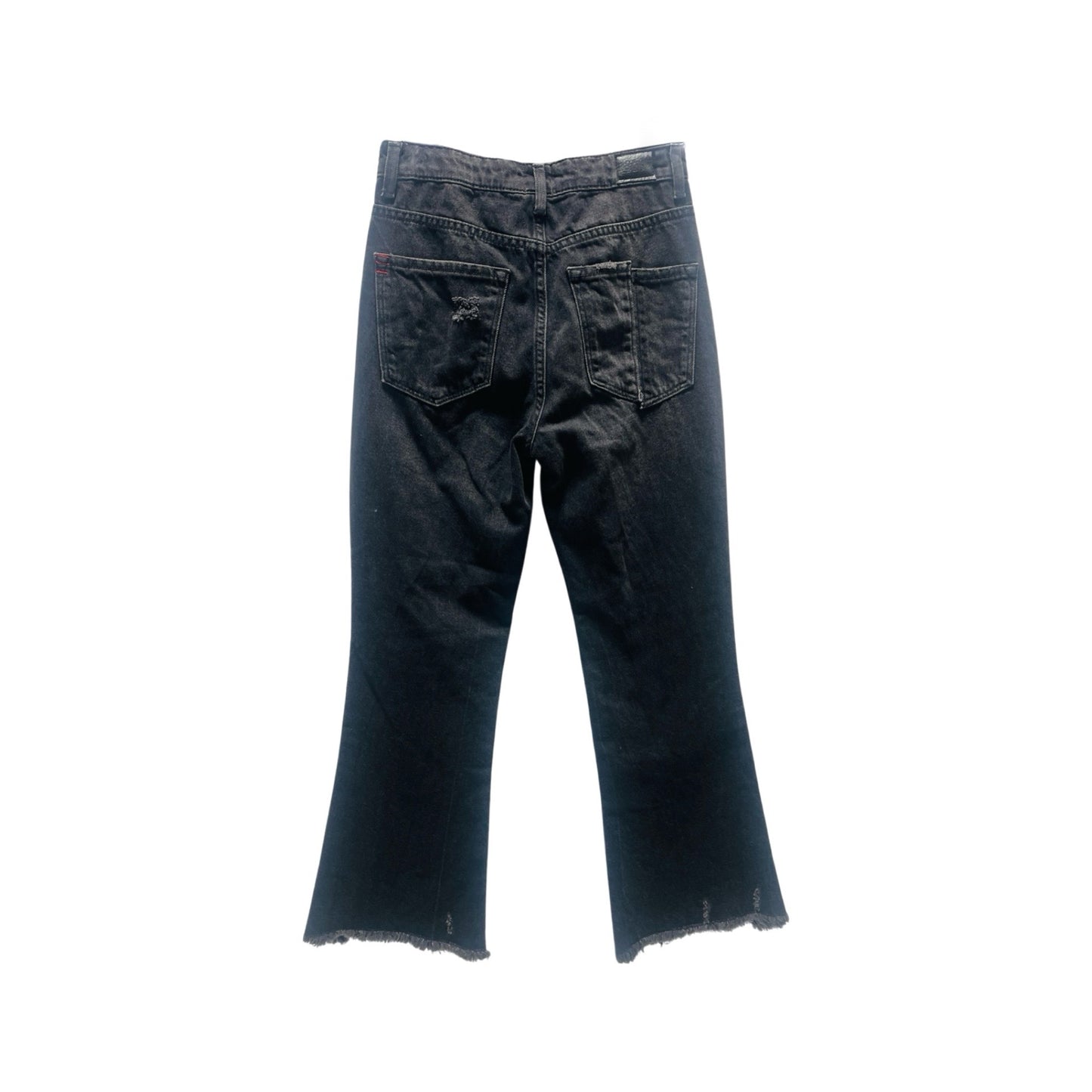 Black Denim Jeans Flared Cropped By BDG Size: 0