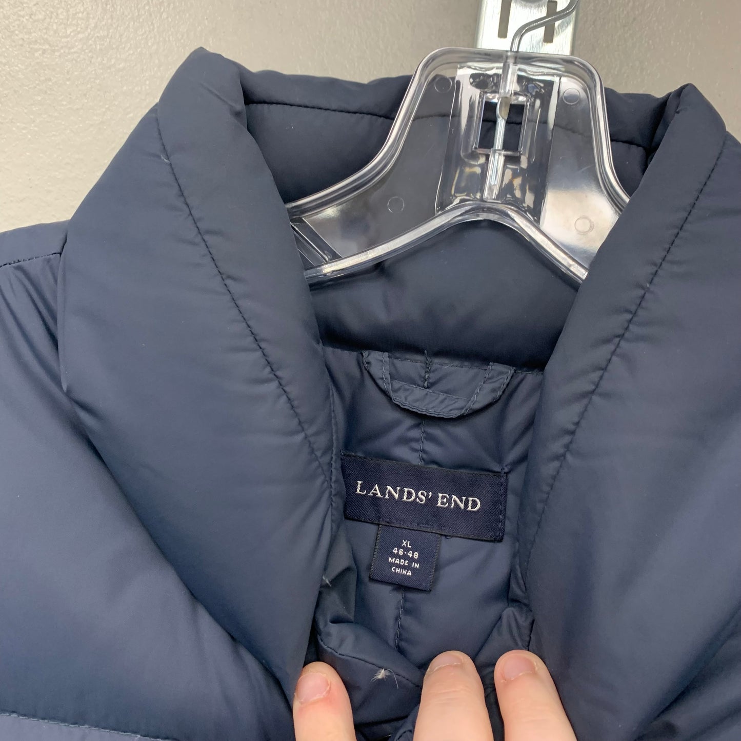 Vest Puffer & Quilted By Lands End In Navy, Size: Xl