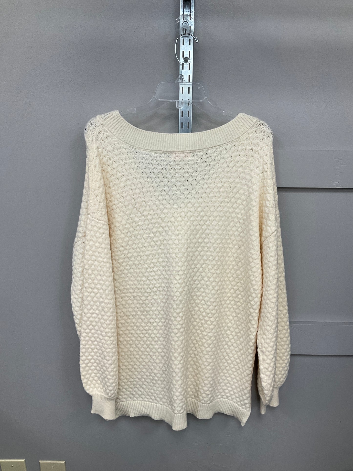 Sweater By Pink Lily In Cream, Size: L