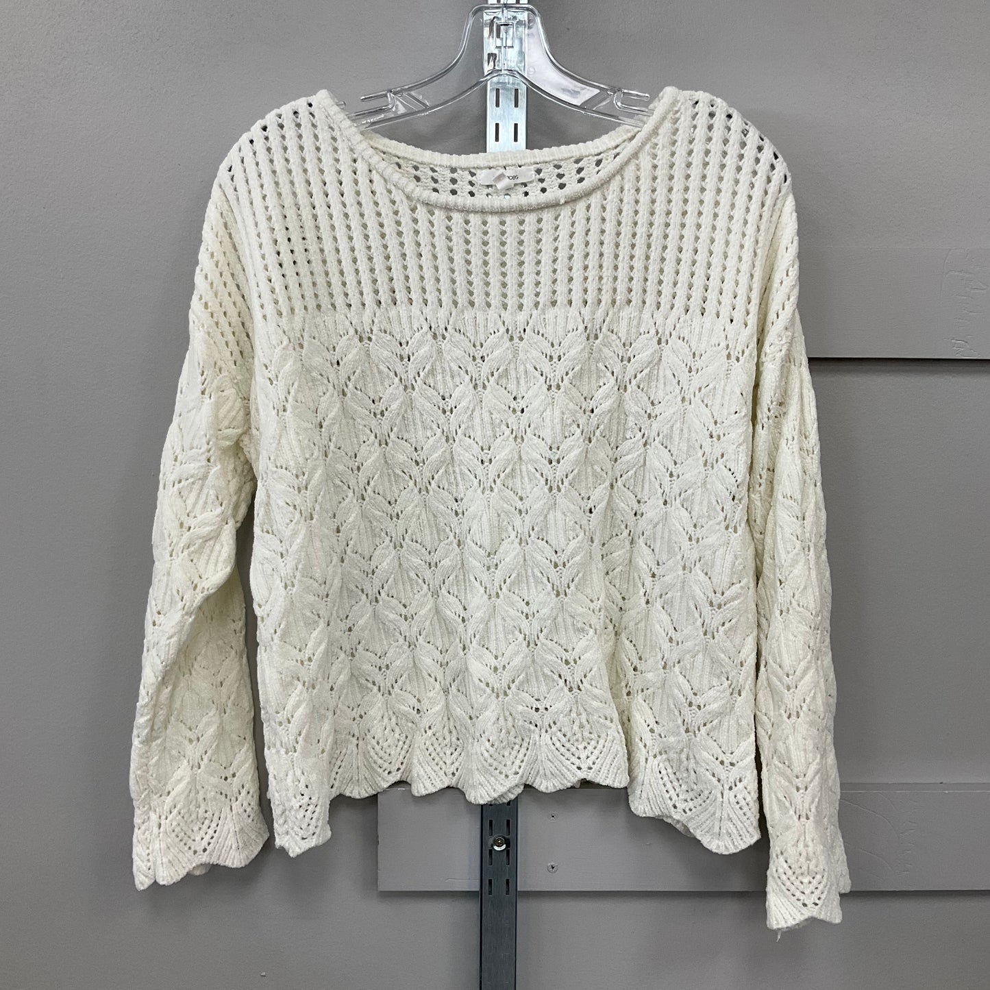 Sweater By Maurices In Cream, Size: L