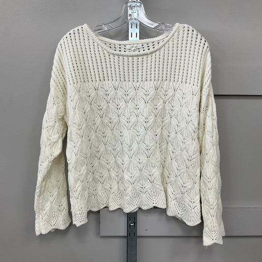 Sweater By Maurices In Cream, Size: L