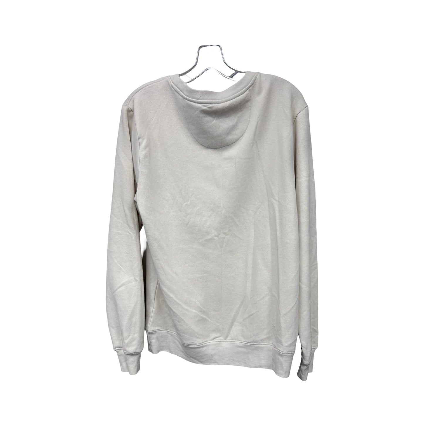 Sweatshirt Crewneck By Clothes Mentor In Cream, Size: S