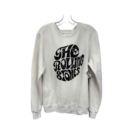 Sweatshirt Crewneck By Clothes Mentor In Cream, Size: S