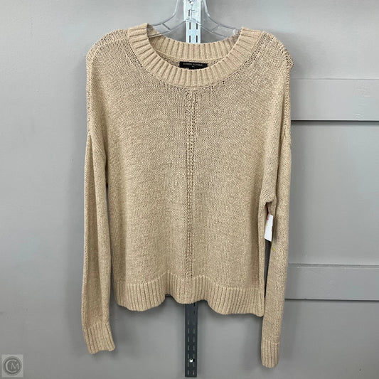 Top Long Sleeve By Banana Republic In Beige, Size: M