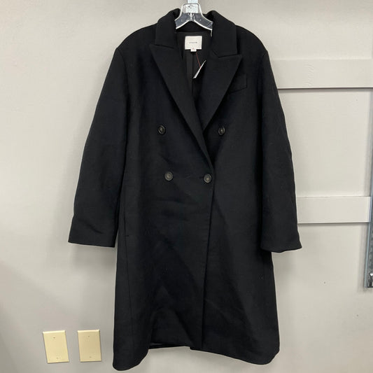 Coat Peacoat By Vince In Black, Size: L