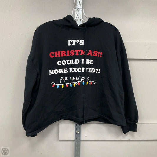 Sweatshirt Hoodie By Clothes Mentor In Black, Size: L