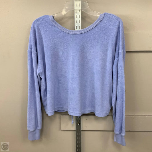 Top Long Sleeve By Aerie In Blue, Size: S