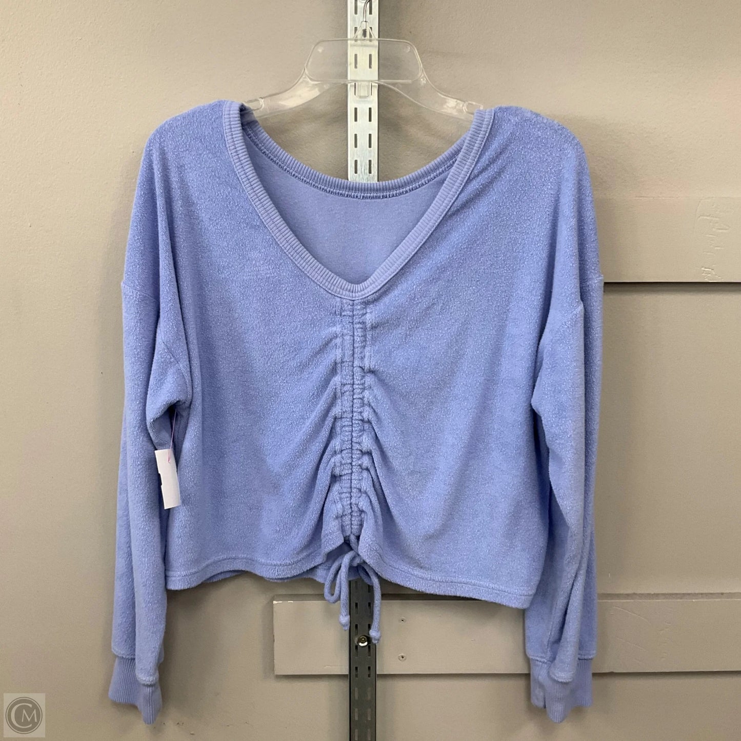 Top Long Sleeve By Aerie In Blue, Size: S