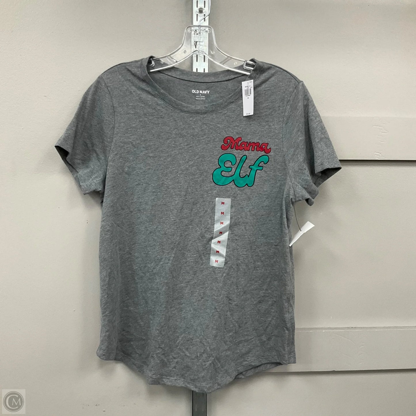 Top Short Sleeve By Old Navy In Grey, Size: M