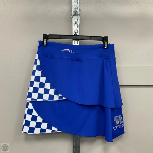 Athletic Skirt By Clothes Mentor In Blue & White, Size: S