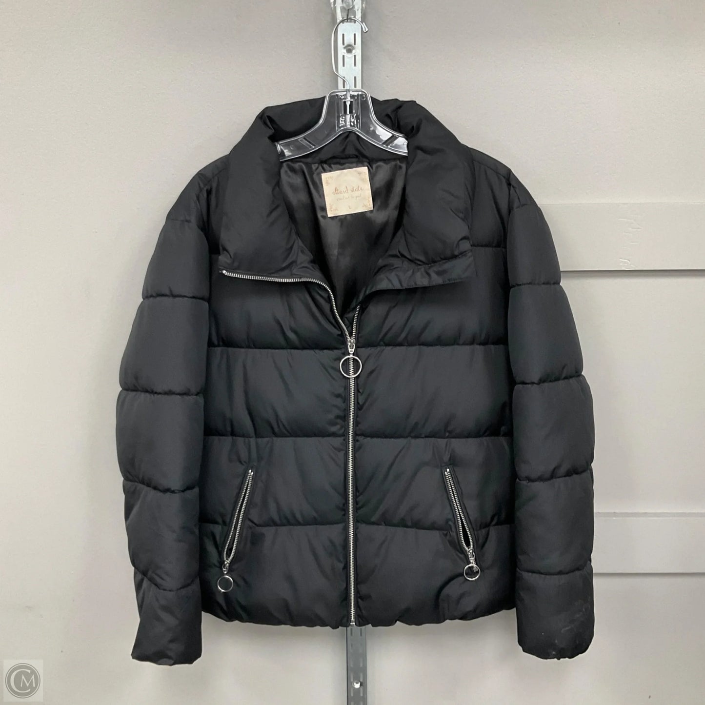 Coat Puffer & Quilted By Altard State In Black, Size: L