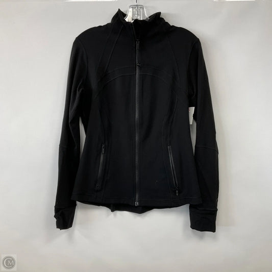 Athletic Jacket By Lululemon In Black, Size: 12