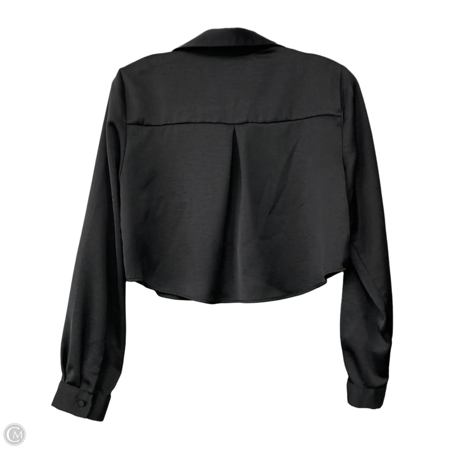 Blouse Long Sleeve By Zara In Black, Size: S