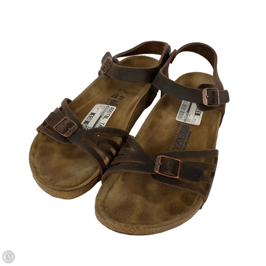 Shoes Flats By Birkenstock In Brown, Size: 10