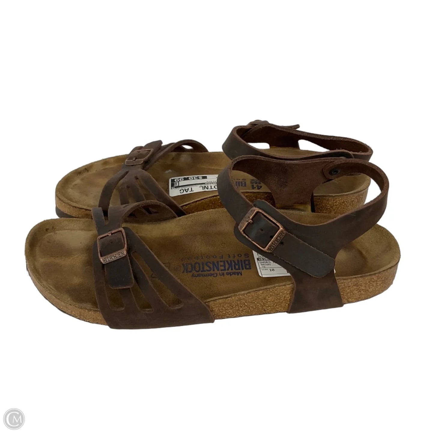 Shoes Flats By Birkenstock In Brown, Size: 10