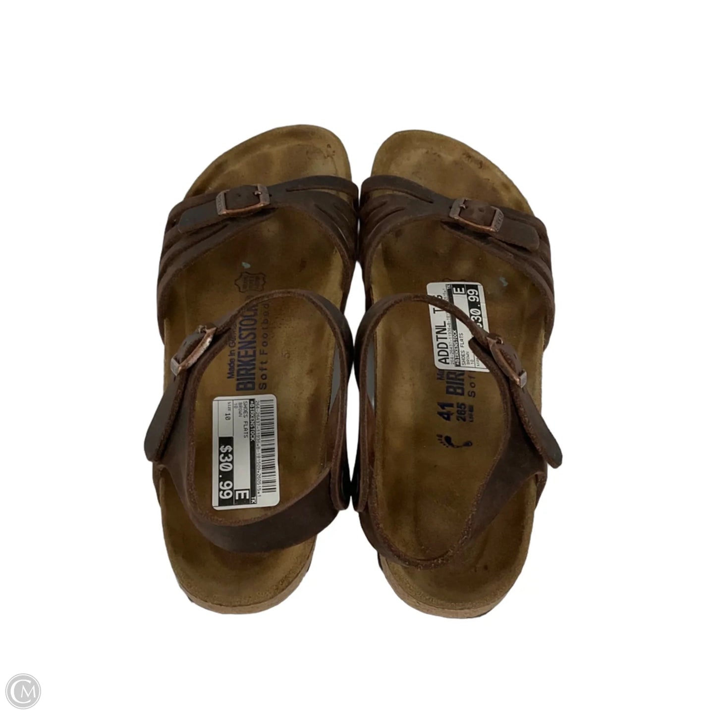 Shoes Flats By Birkenstock In Brown, Size: 10