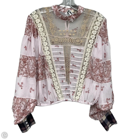 Top Long Sleeve By Gimmicks In Floral Print, Size: S
