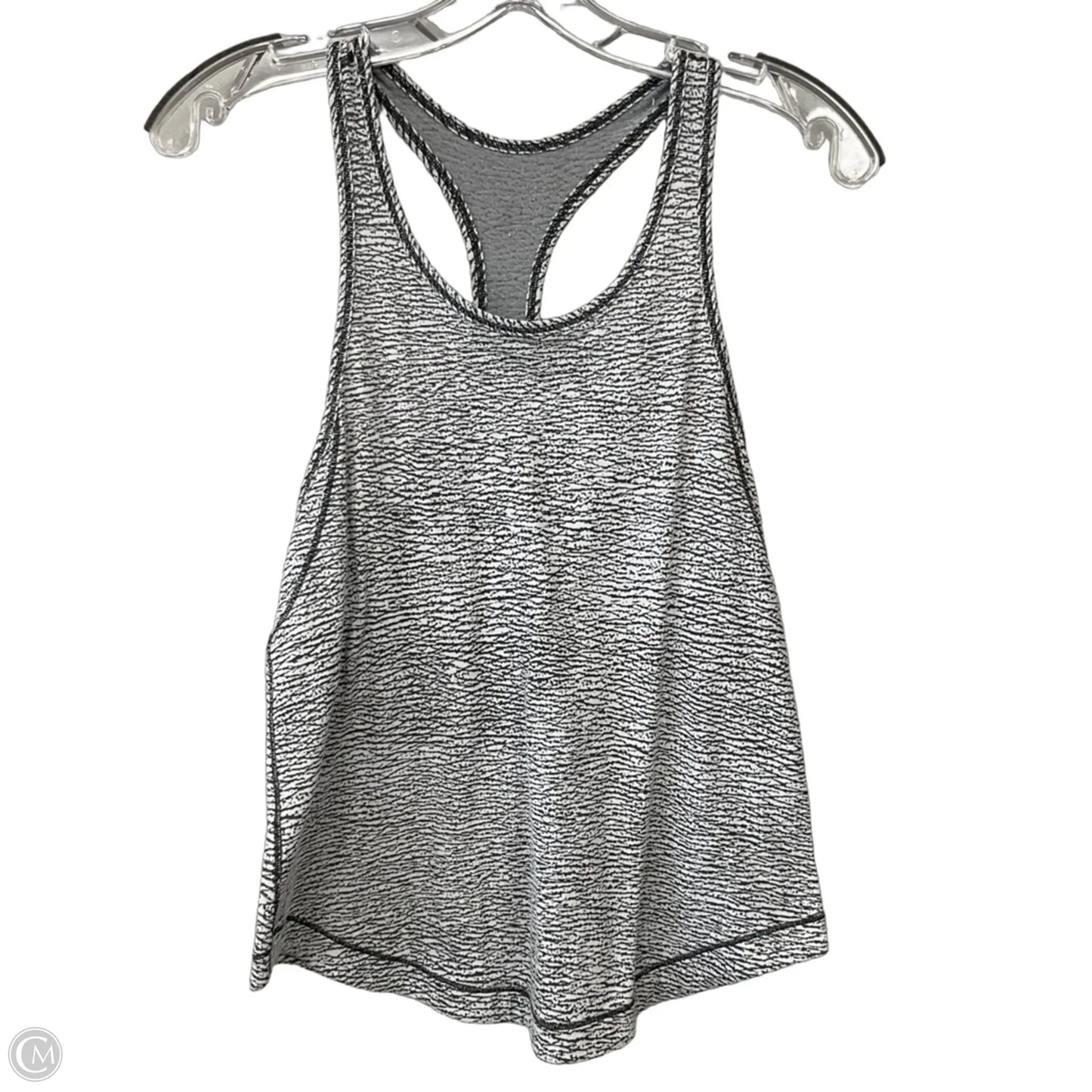 Athletic Tank Top By Lululemon In Grey & White, Size: S