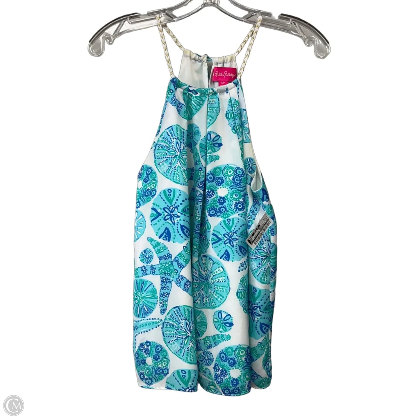 Top Sleeveless Designer By Lilly Pulitzer In Blue & Green, Size: S