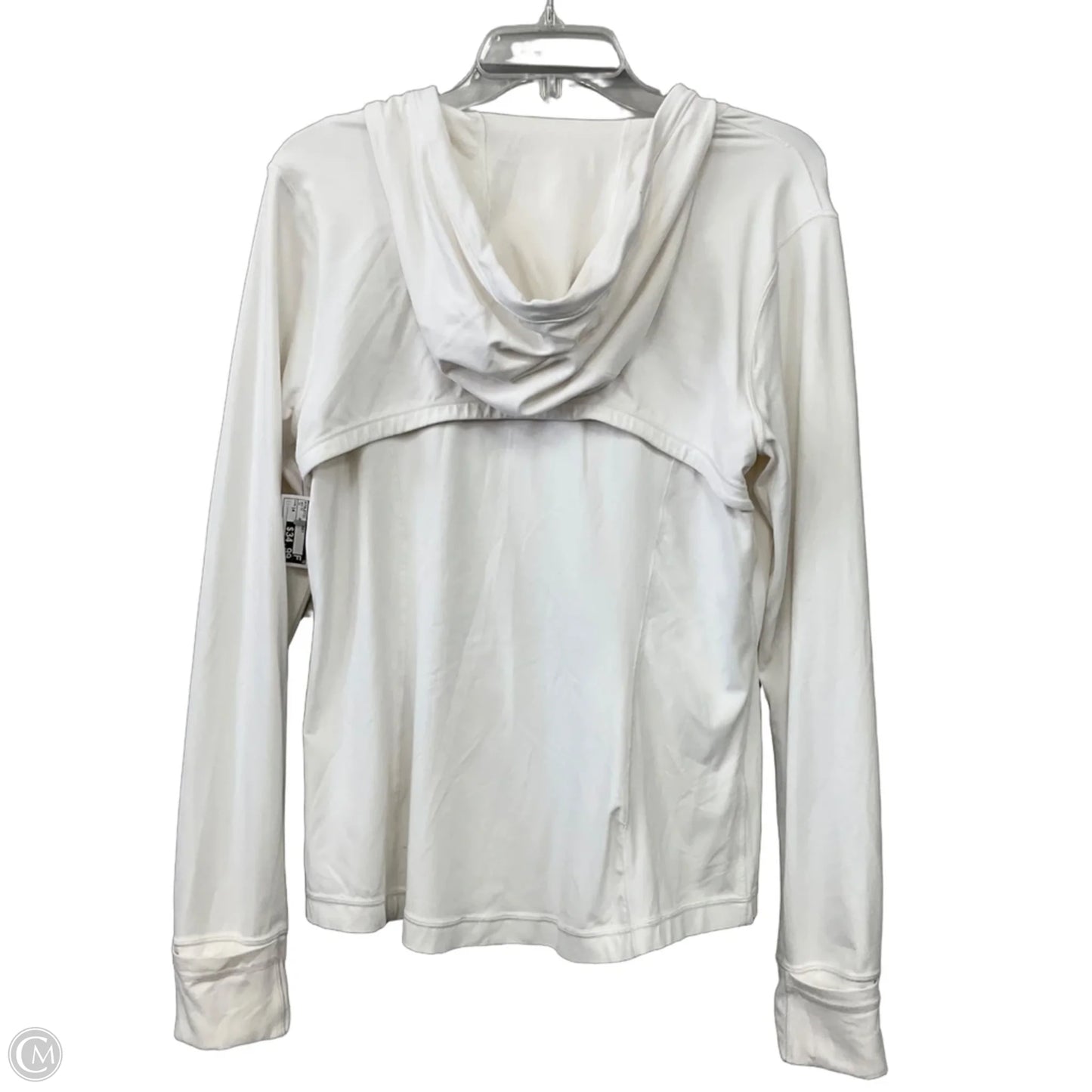 Athletic Jacket By Lululemon In White, Size: 14