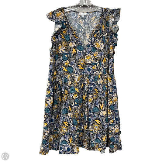 Dress Casual Midi By Evereve In Multi-colored, Size: L
