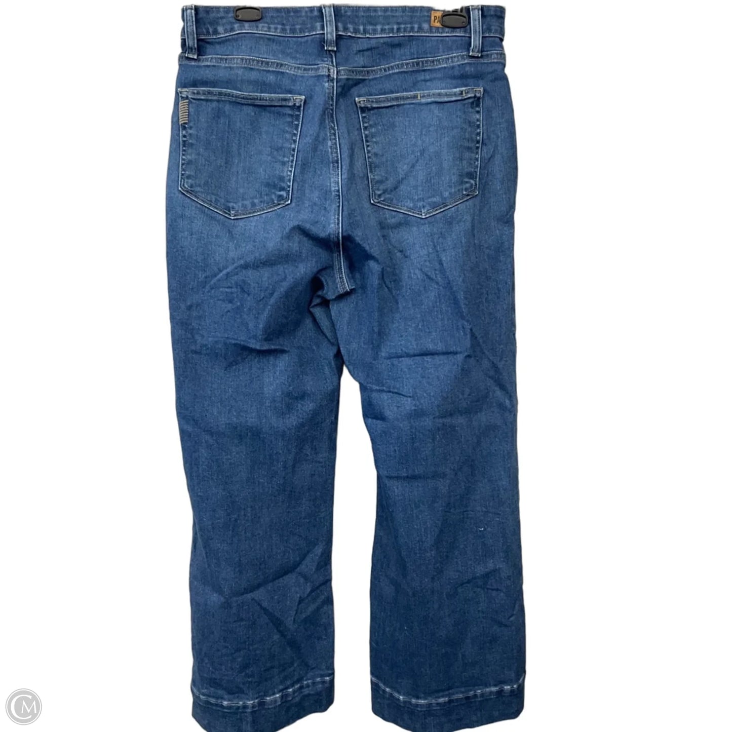 Jeans Wide Leg By Paige In Blue Denim, Size: 12