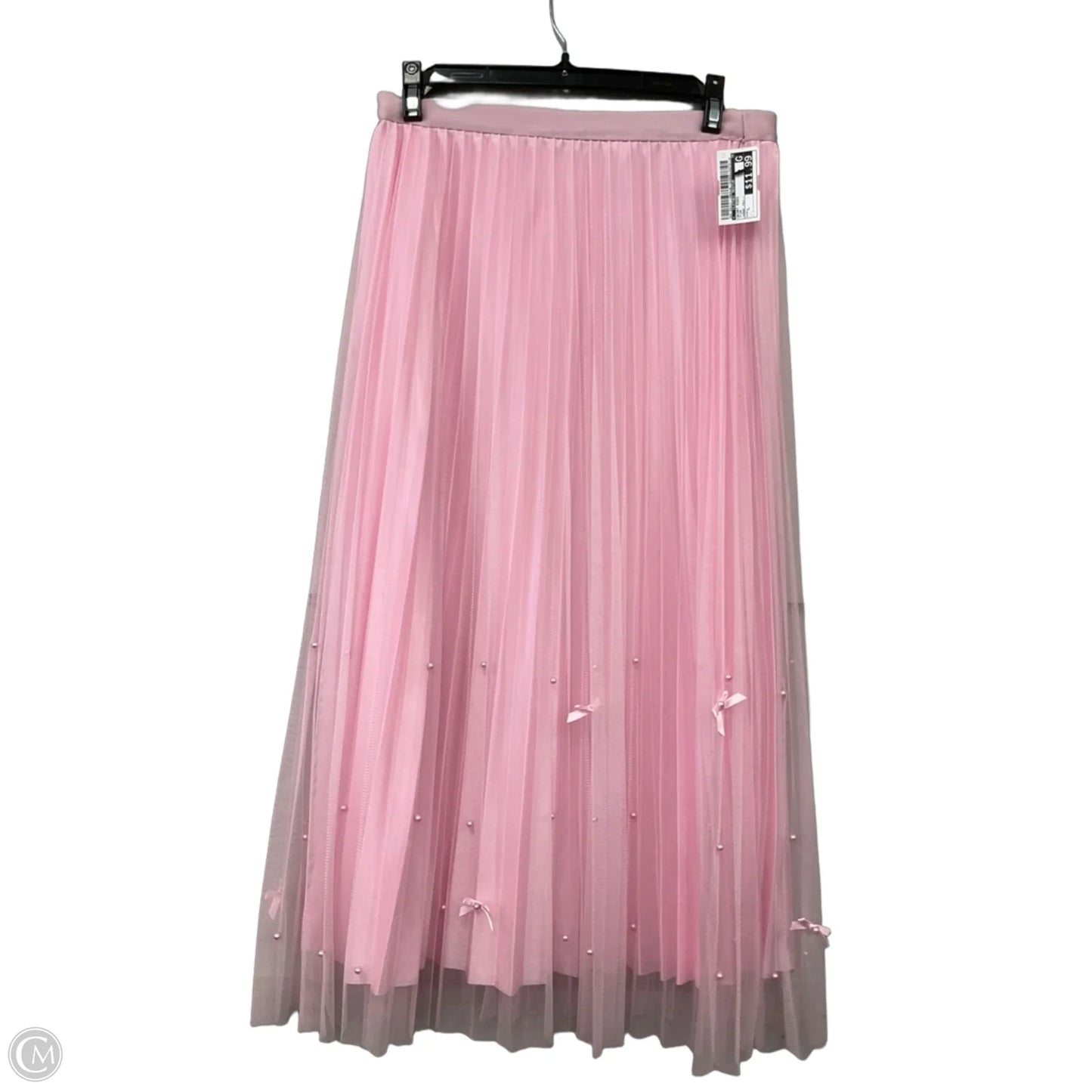 Skirt Midi By Clothes Mentor In Pink, Size: L